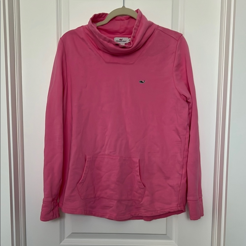 Vineyard Vines Pink Cowl Neck Sweatshirt